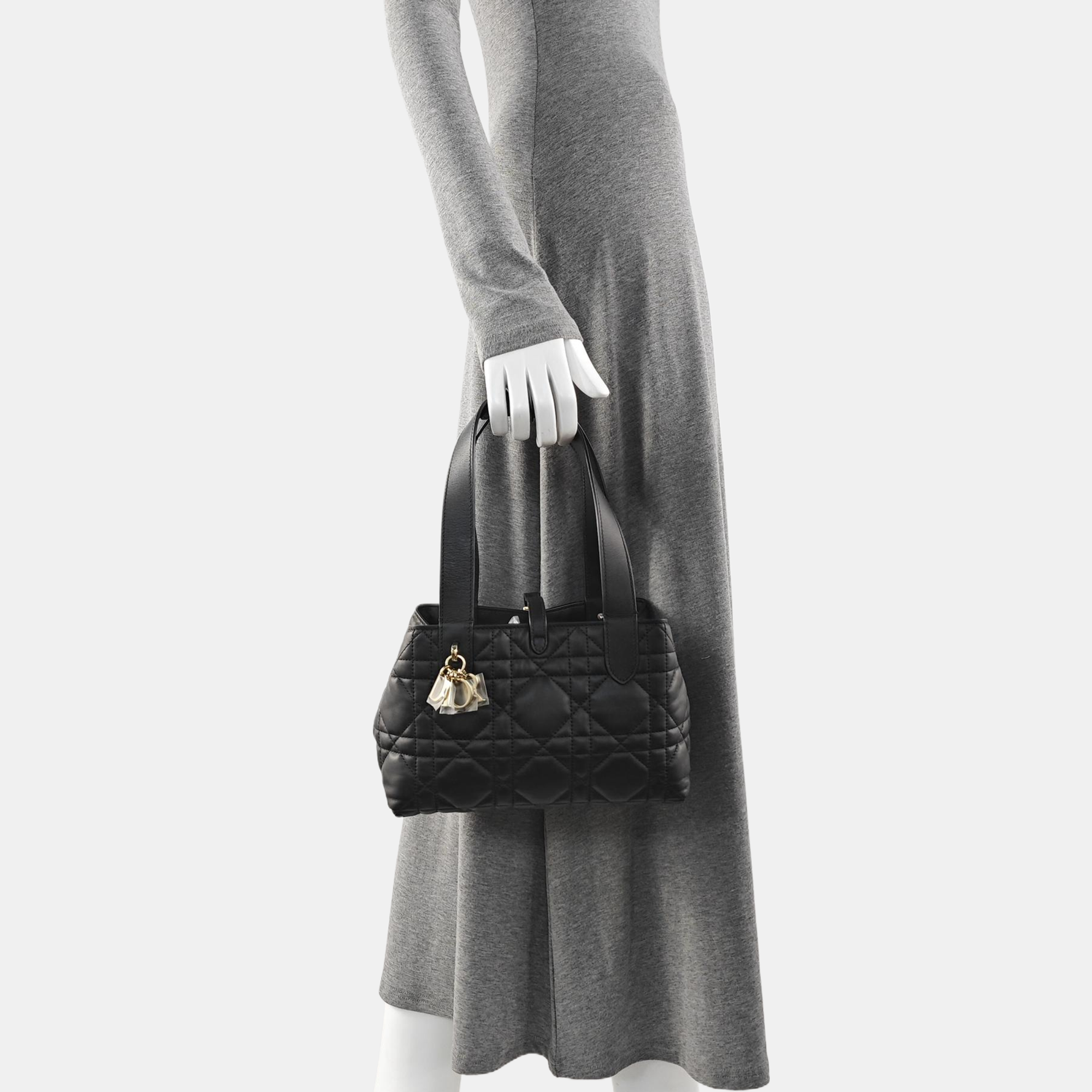 Toujours Small Cannage Calfskin Black