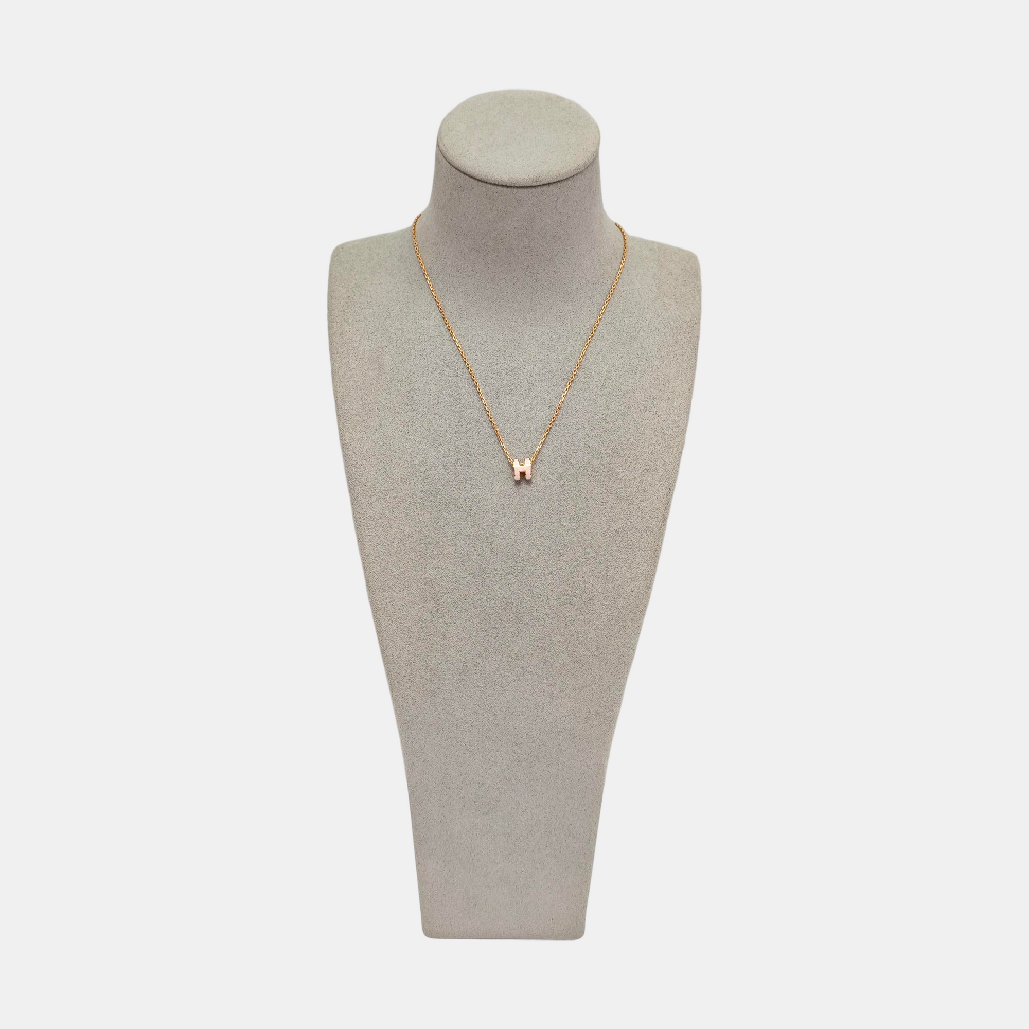 Pop H Metal Rose Gold Necklace