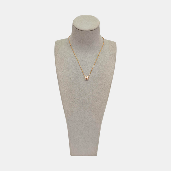 Pop H Metal Rose Gold Necklace