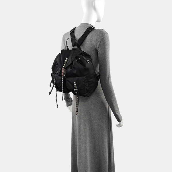 Nylon Backpack Black