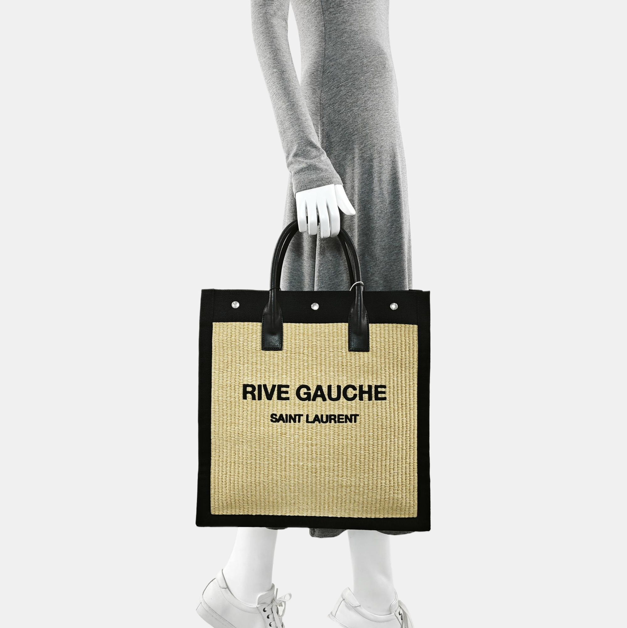 Straw Tote Bag Beige