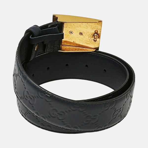 Leather Belt Blue