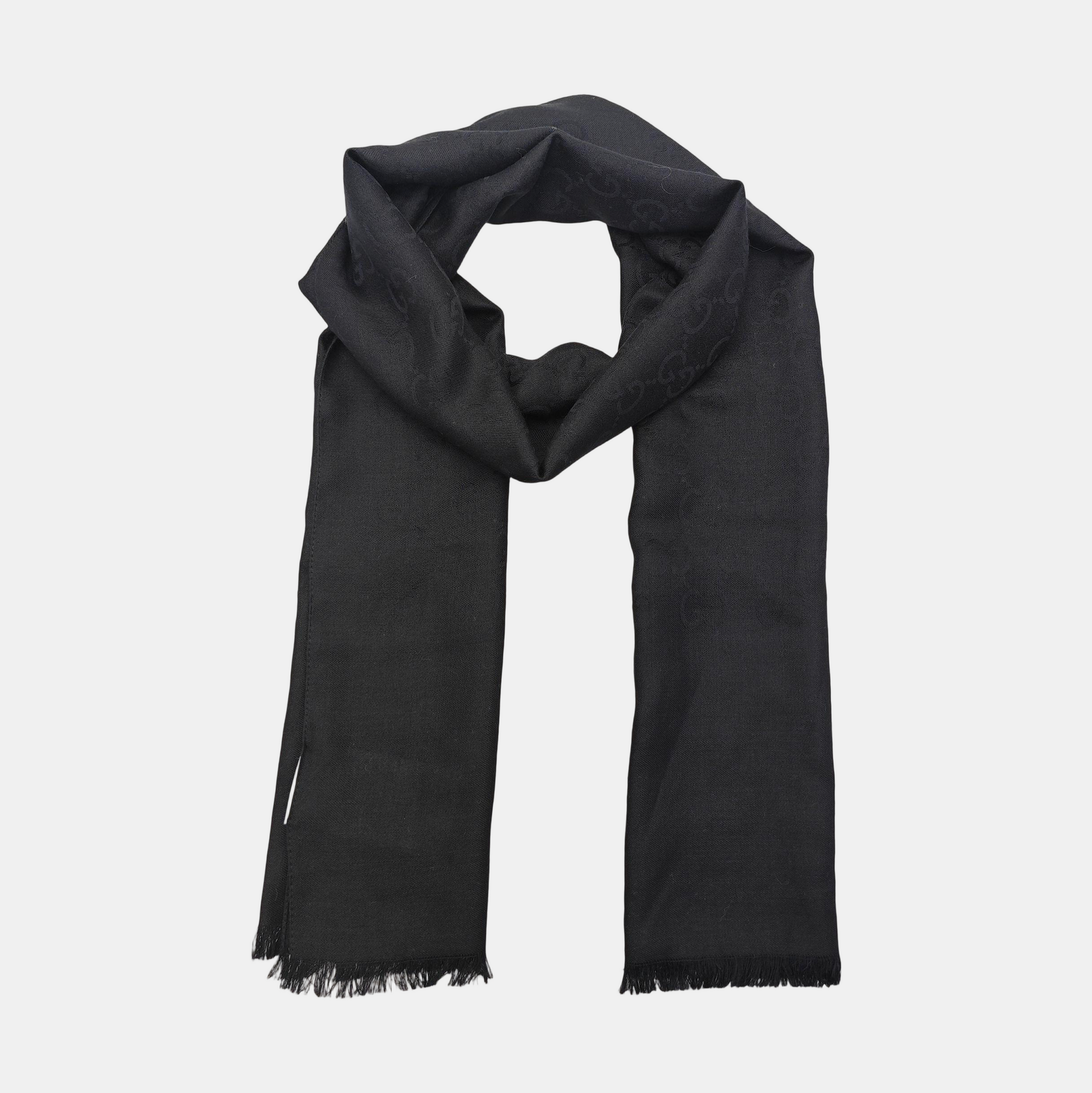 Wool Scarf Black