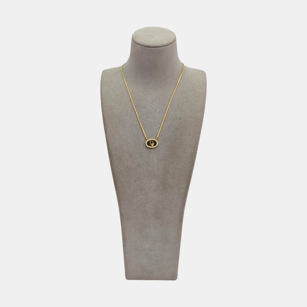 Dior Oblique Metal Gold Necklace