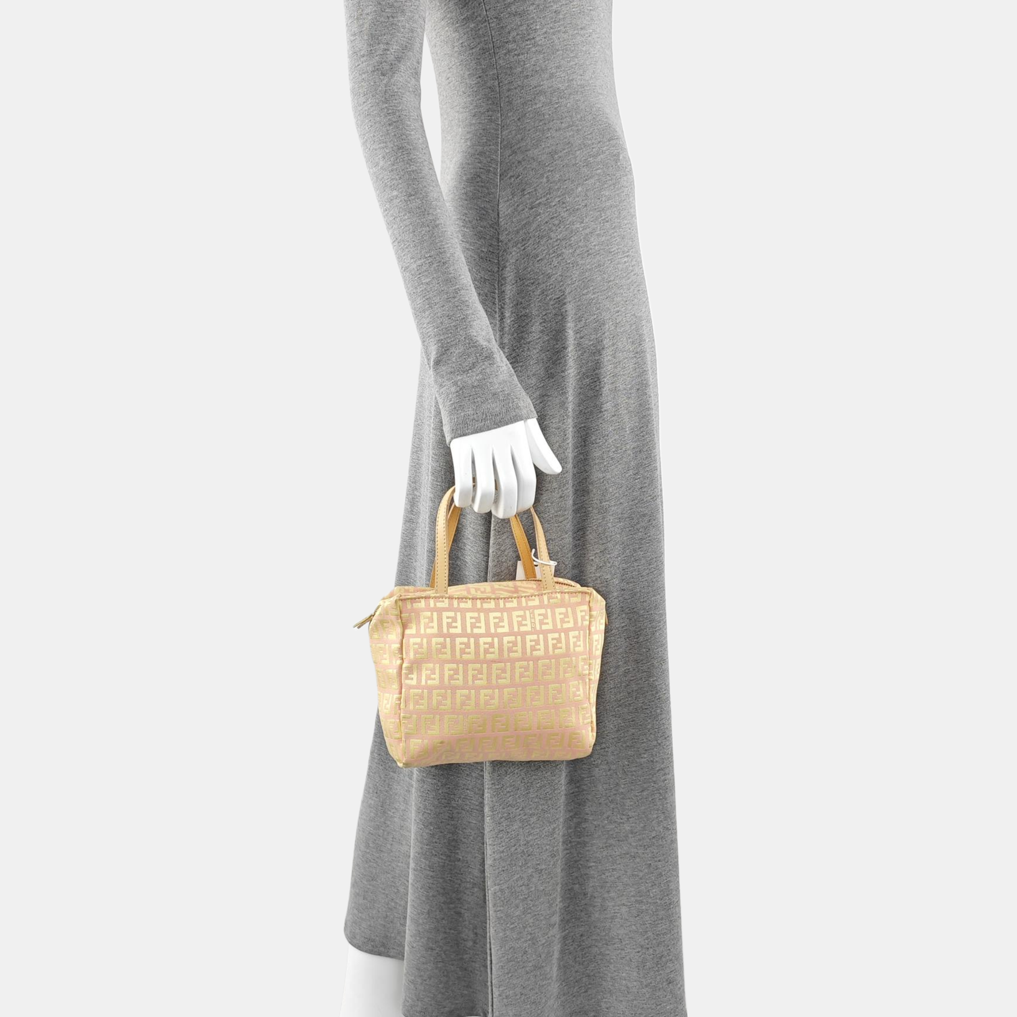 Canvas Top Handle Bag Red