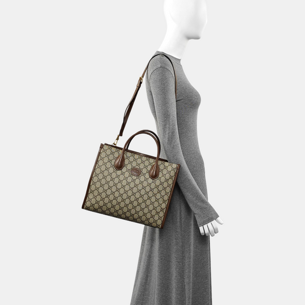 Retro Small Monogram Coated Canvas Brown