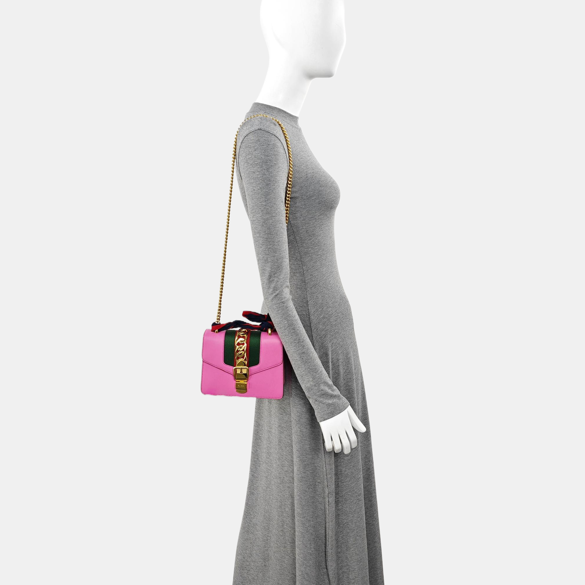 Sylvie Mini Calfskin Pink