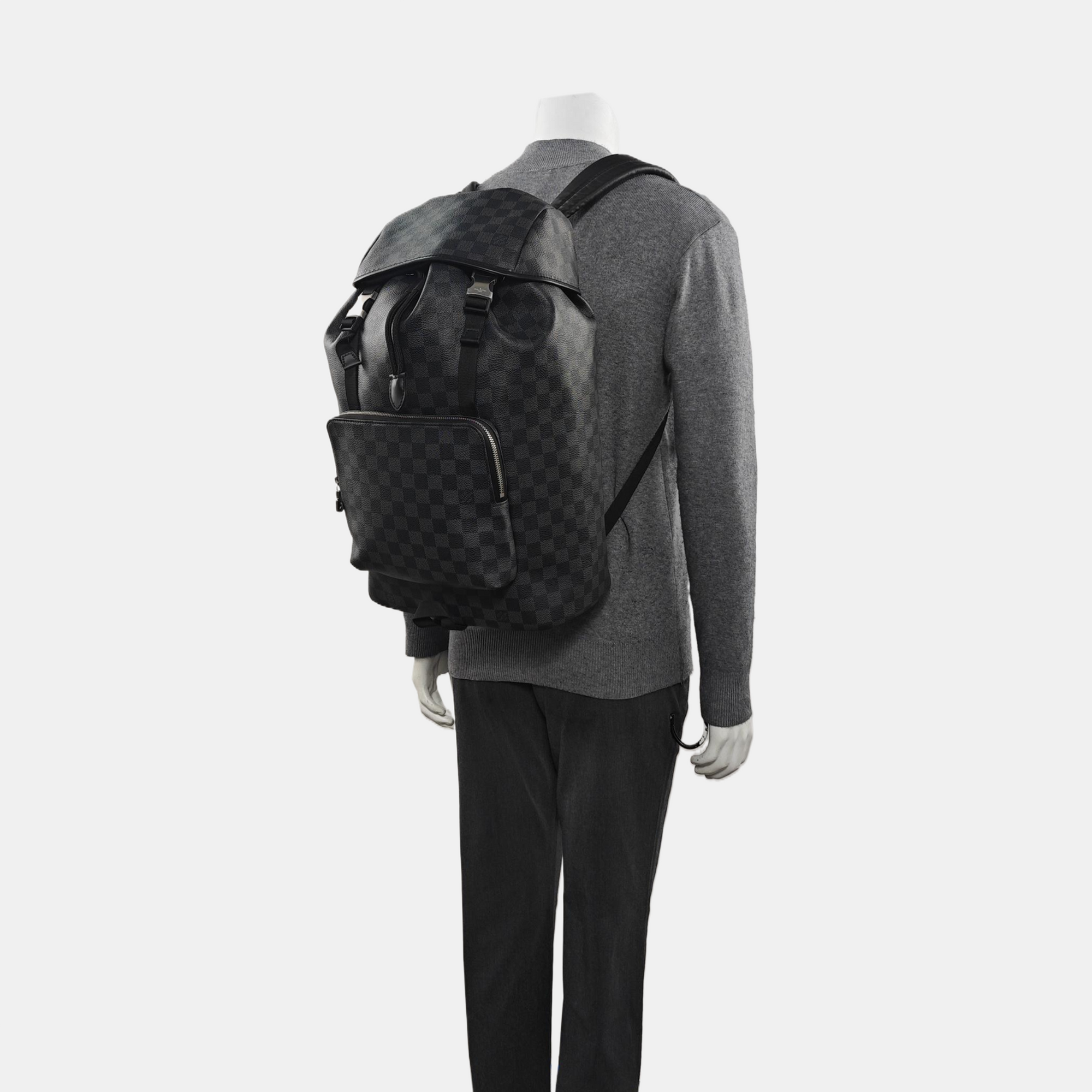 ZACK Damier Graphite Coated Canvas Gray