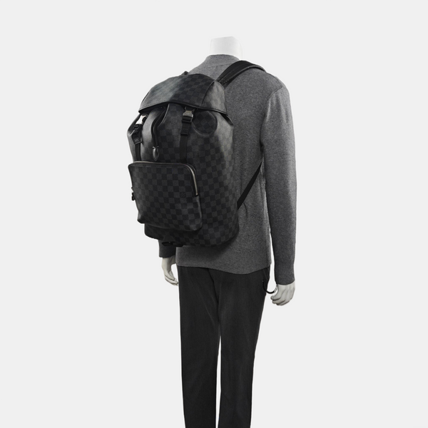 ZACK Damier Graphite Coated Canvas Gray