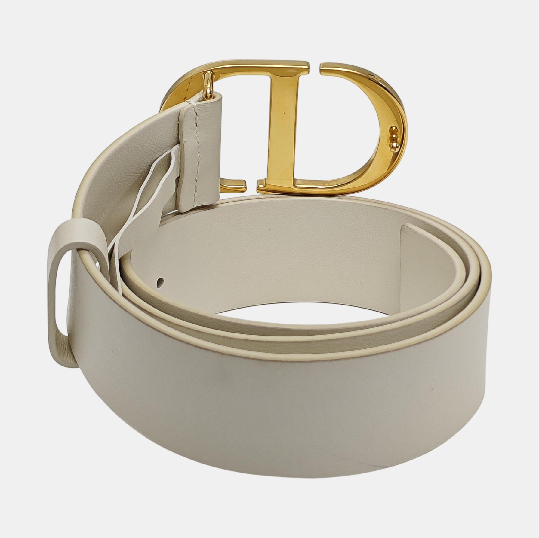 Leather Belt White