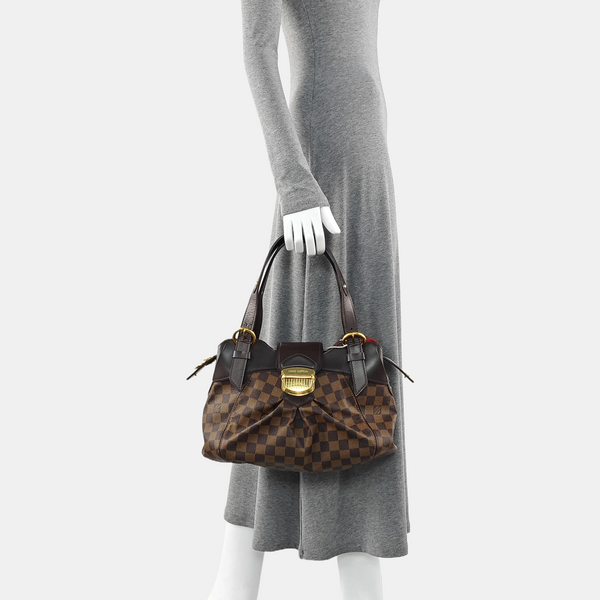 SISTINA PM Damier Ebene Coated Canvas Brown
