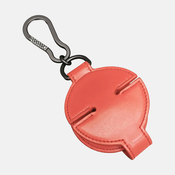 Red Leather Bag Charm