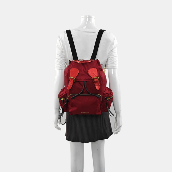 The Rucksack Medium Nylon Red