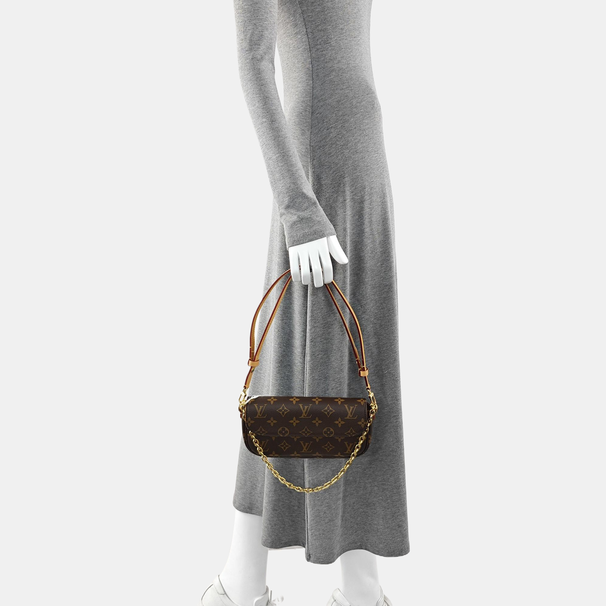 IVY Monogram Coated Canvas Brown