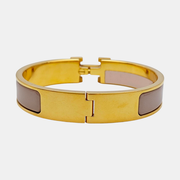 Clic H Metal Gold Bangle