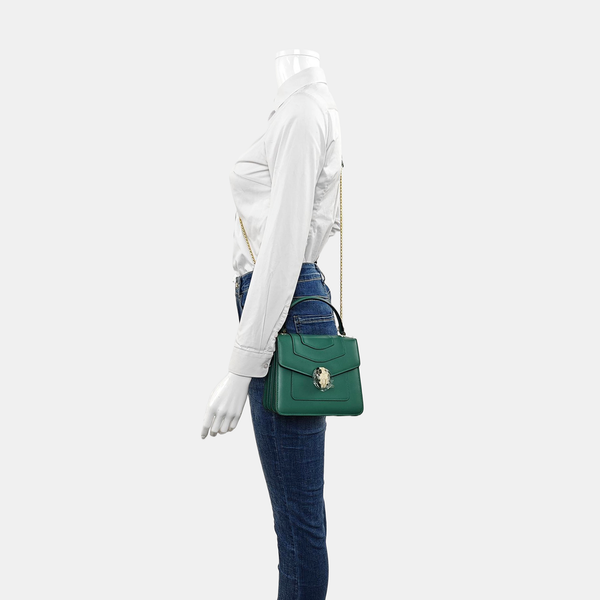 SERPENTI FOREVER Small Calfskin Green
