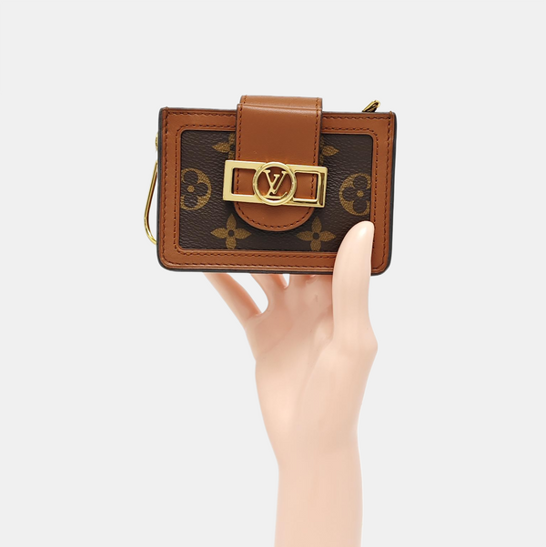 DAUPHINE Monogram Coated Canvas Brown Wallet
