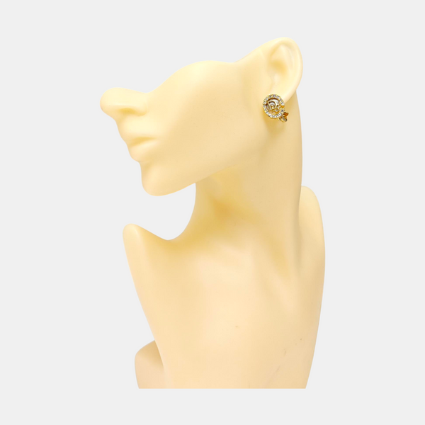 Metal Gold Clip On Earrings