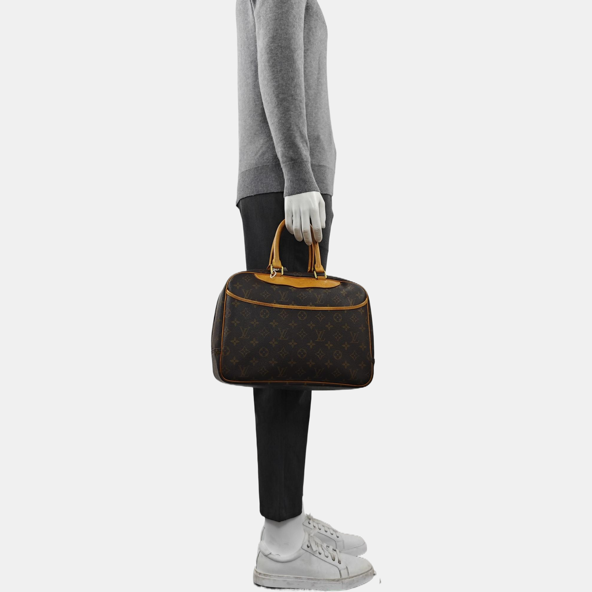 DEAUVILLE Monogram Coated Canvas Brown