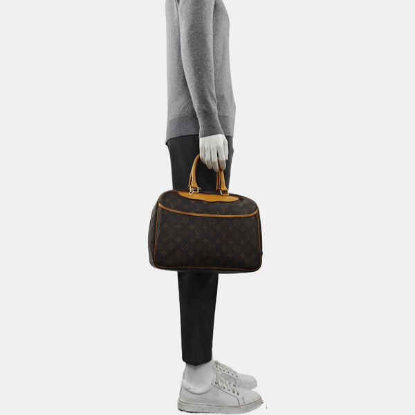 DEAUVILLE Monogram Coated Canvas Brown