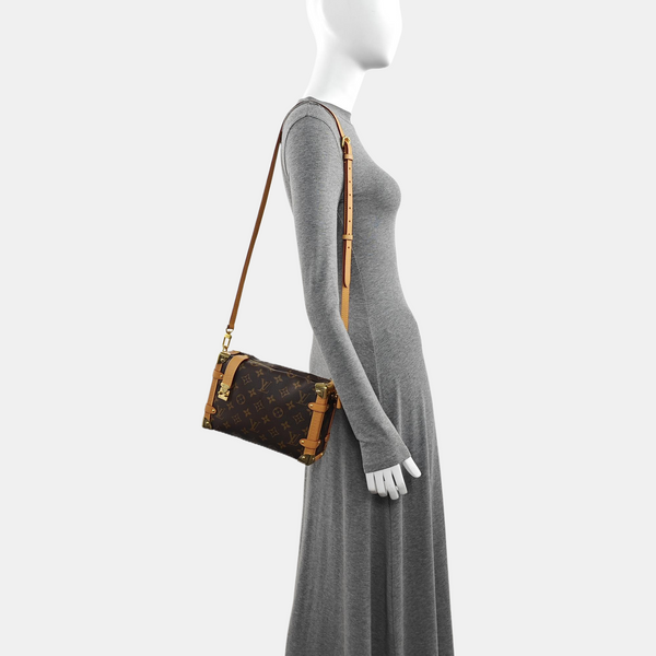 SIDE TRUNK MM Monogram Coated Canvas Brown
