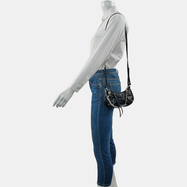 Le Cagole Mini Lambskin Black
