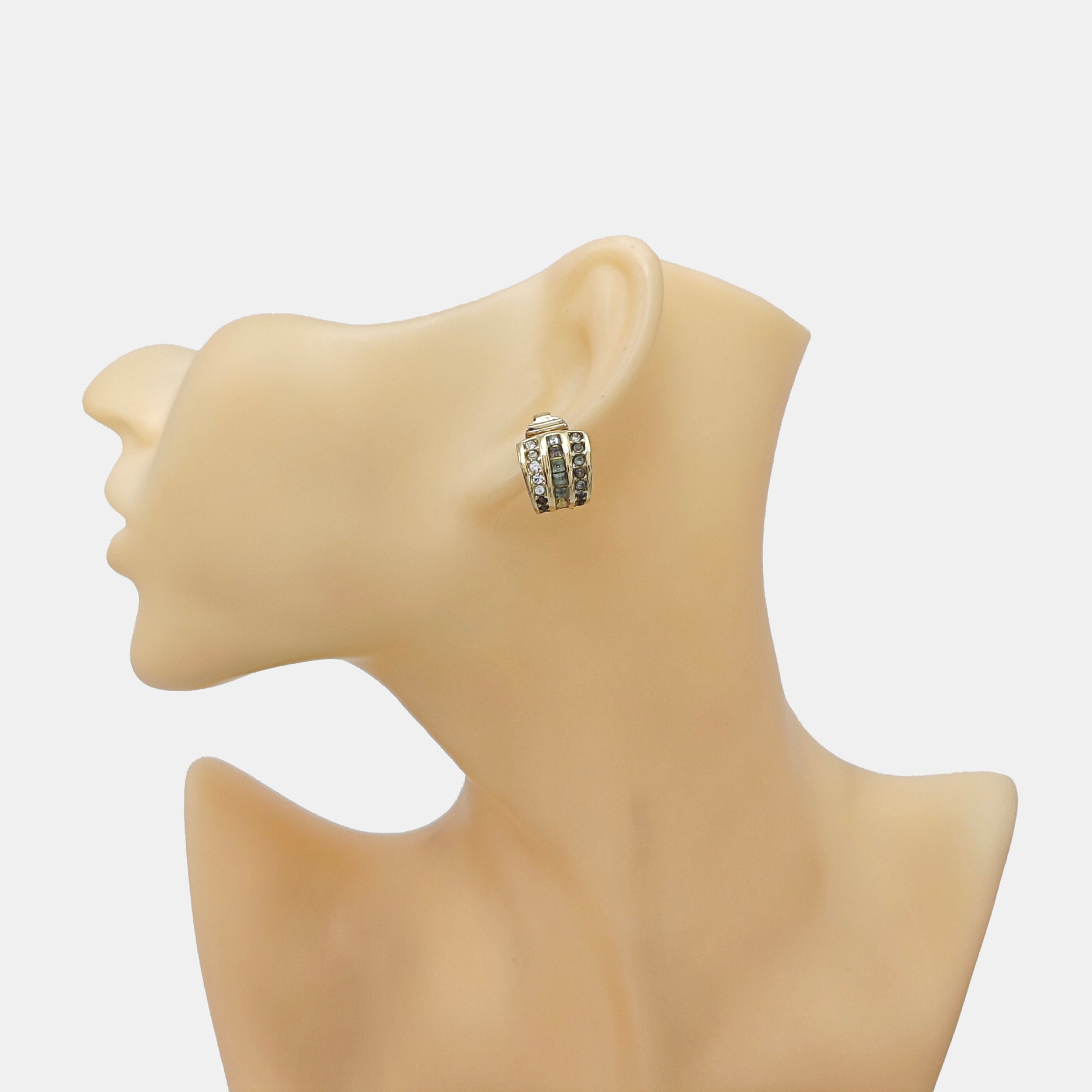 Metal Gold Clip On Earrings
