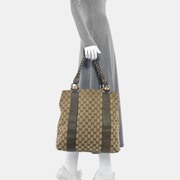 Bamboo 1947 Medium Monogram Canvas Beige