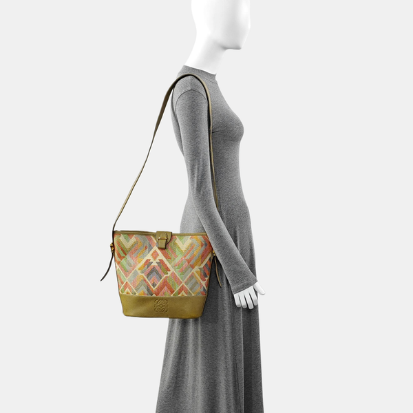 Fabric Shoulder Bag Multicolor