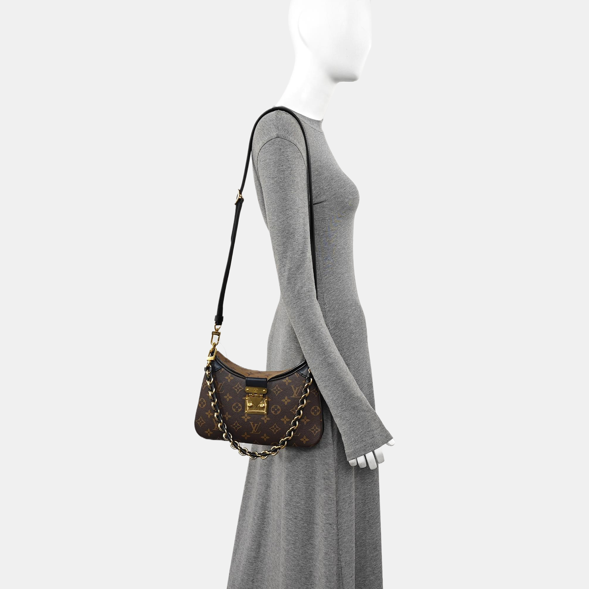 TWINNY Monogram Coated Canvas Brown