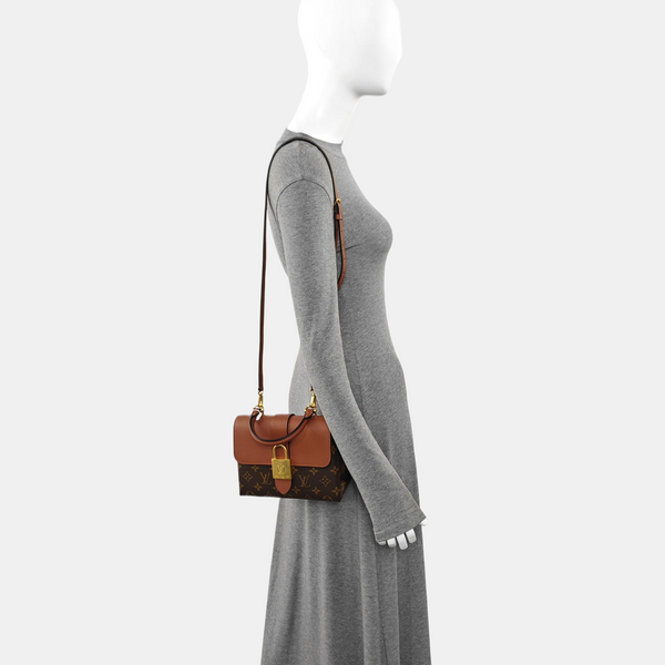 LOCKY BB Monogram Coated Canvas Brown