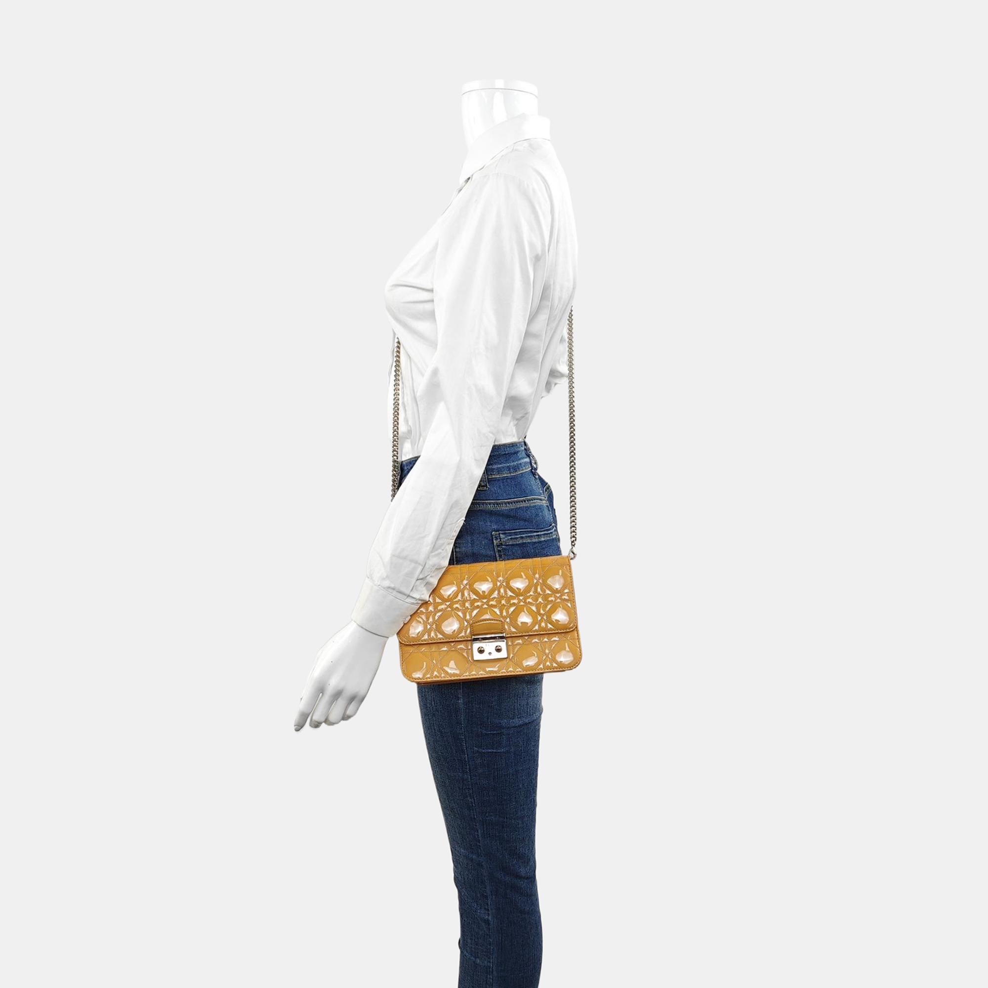 Rendez-Vous Cannage Patent Leather Yellow