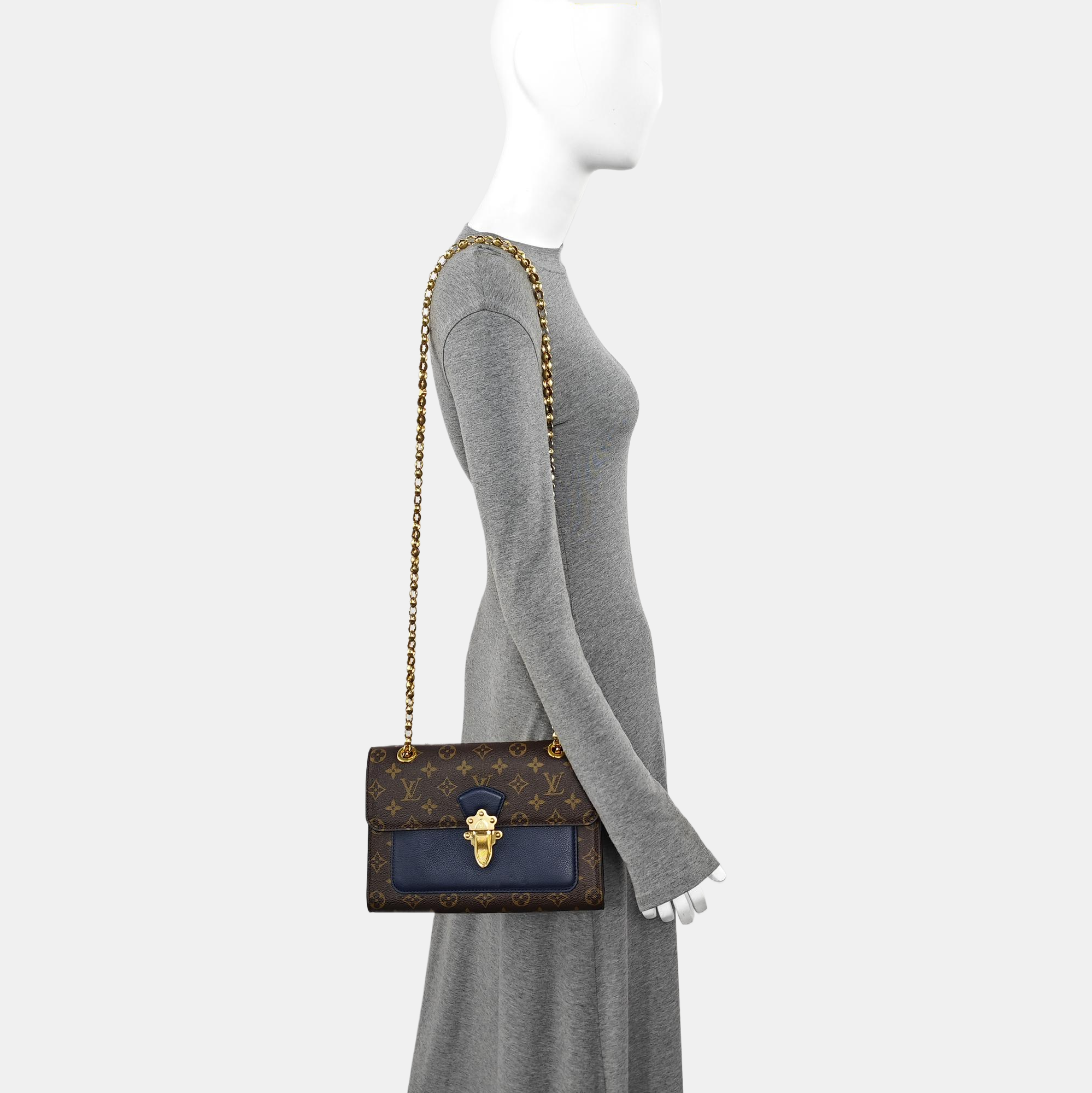 VICTOIRE Monogram Coated Canvas Brown