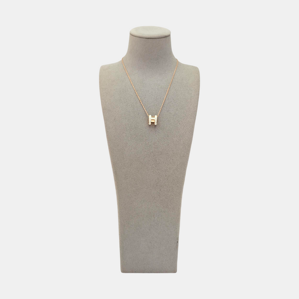 Pop H Metal Rose Gold Necklace