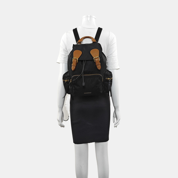 The Rucksack Medium Nylon Black
