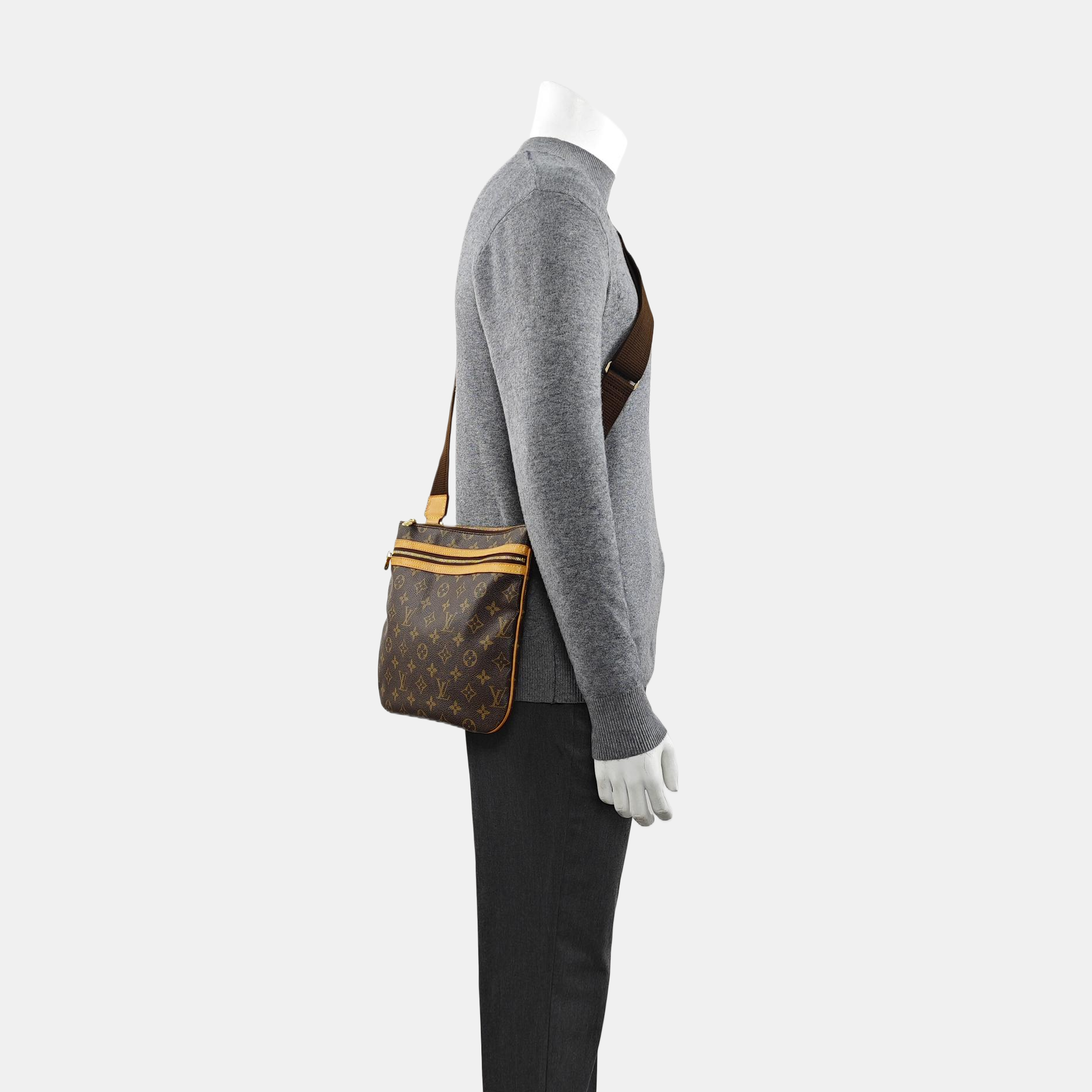 BOSPHORE Monogram Coated Canvas Brown