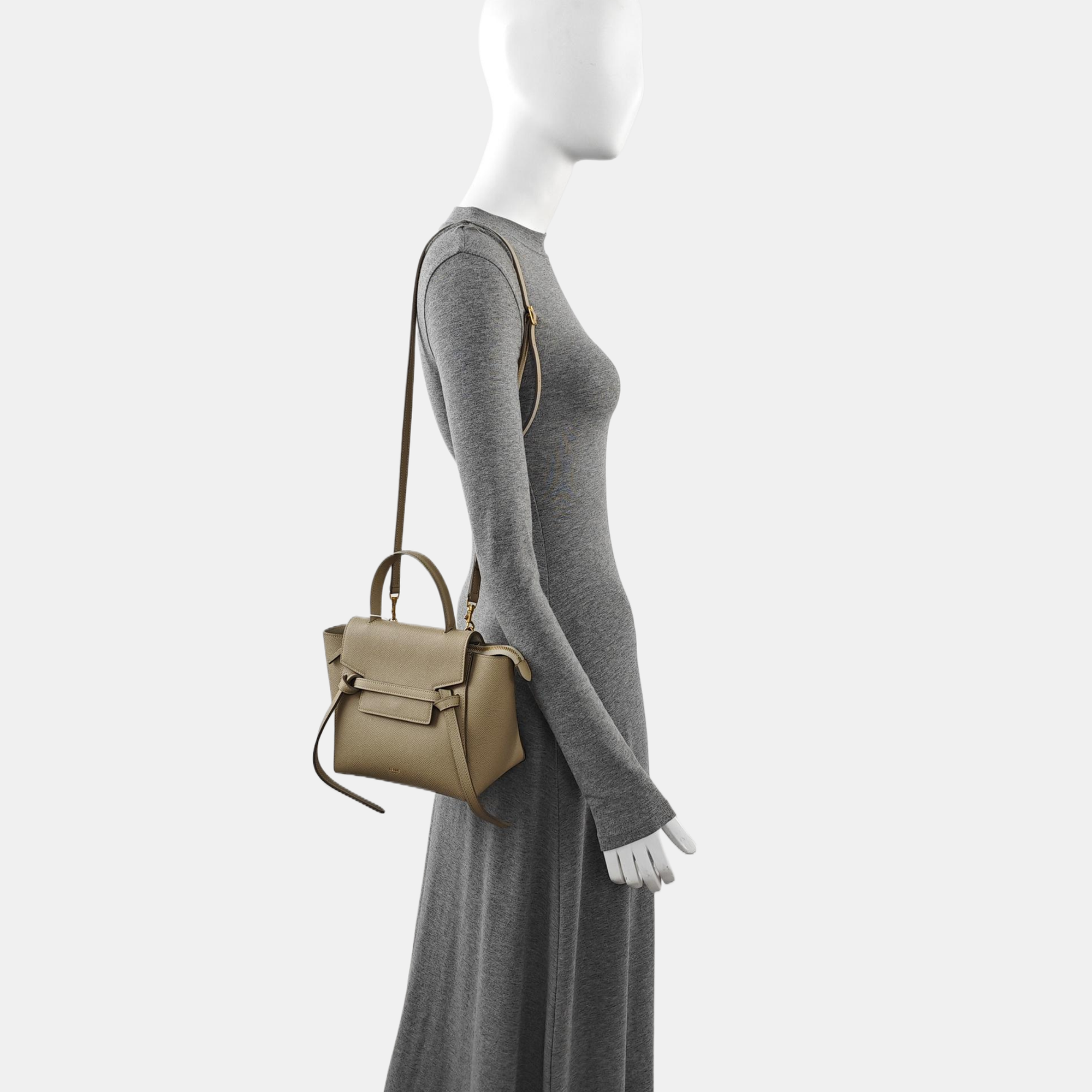 BELT Nano Calfskin Gray