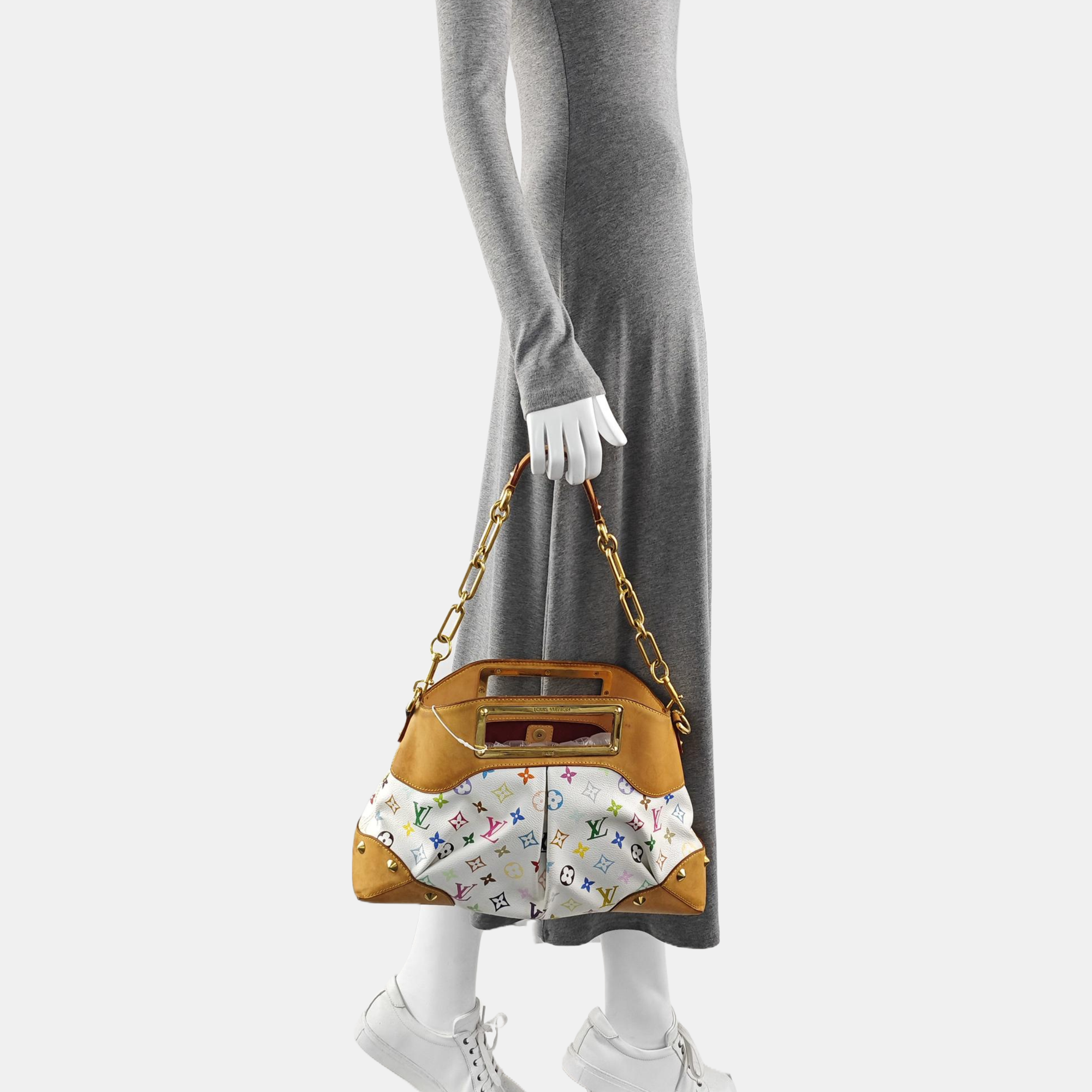 LV × TM JUDY MM Monogram Coated Canvas White