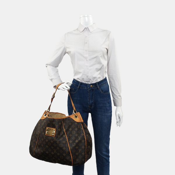 GALLIERA GM Monogram Coated Canvas Brown