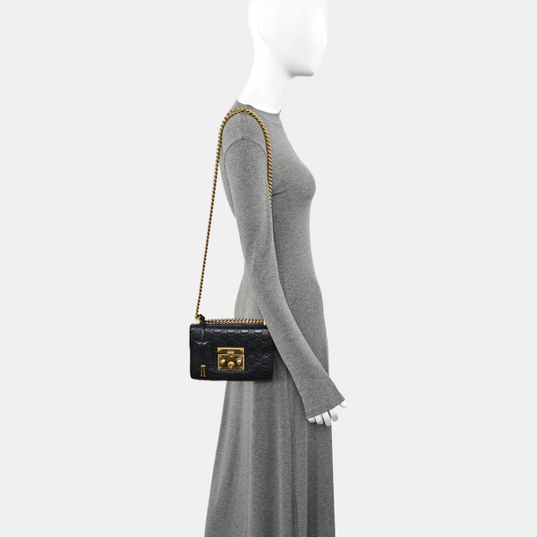 Padlock Small Monogram Calfskin Black