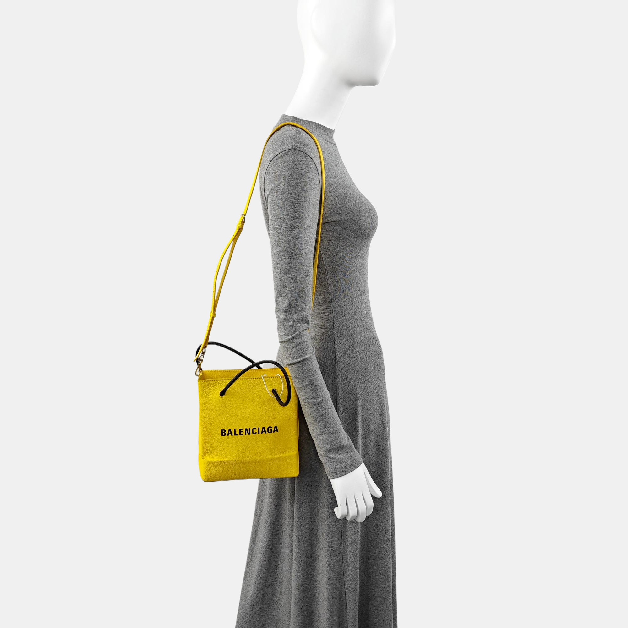 Shopping Bag Super Mini Calfskin Yellow