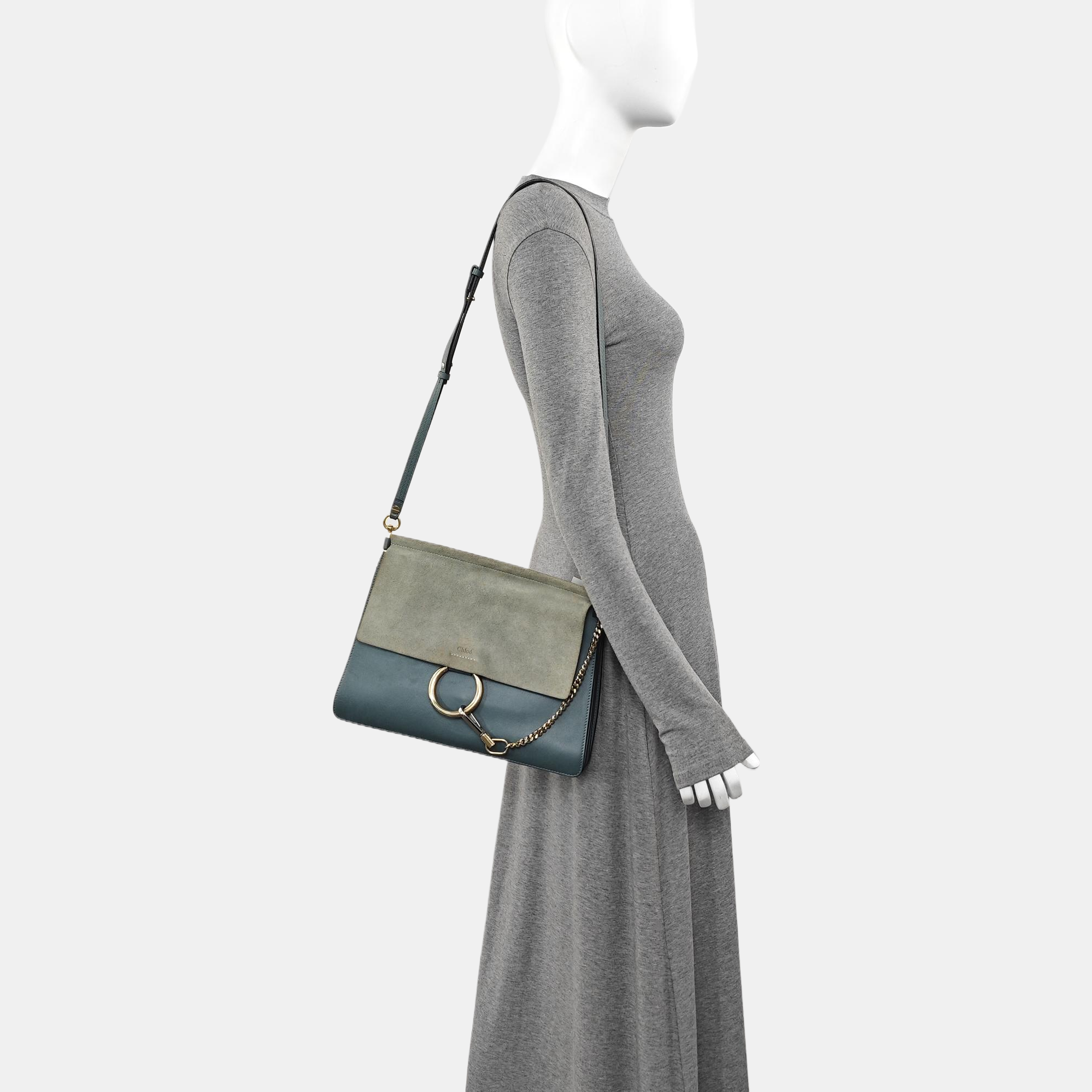 Faye Medium Calfskin Blue