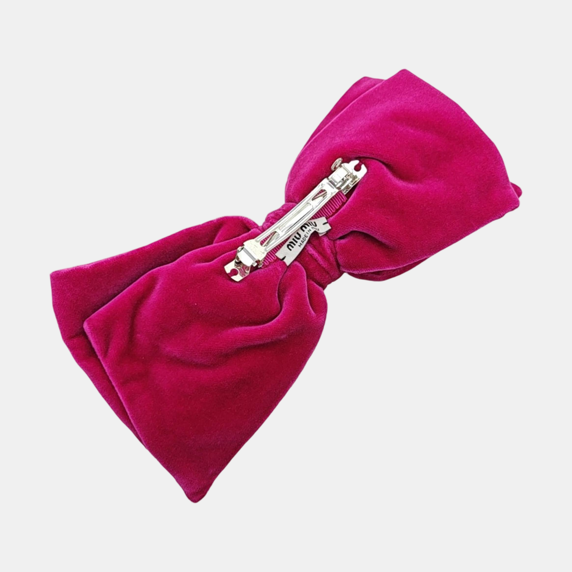 Fabric Hair Clip Red