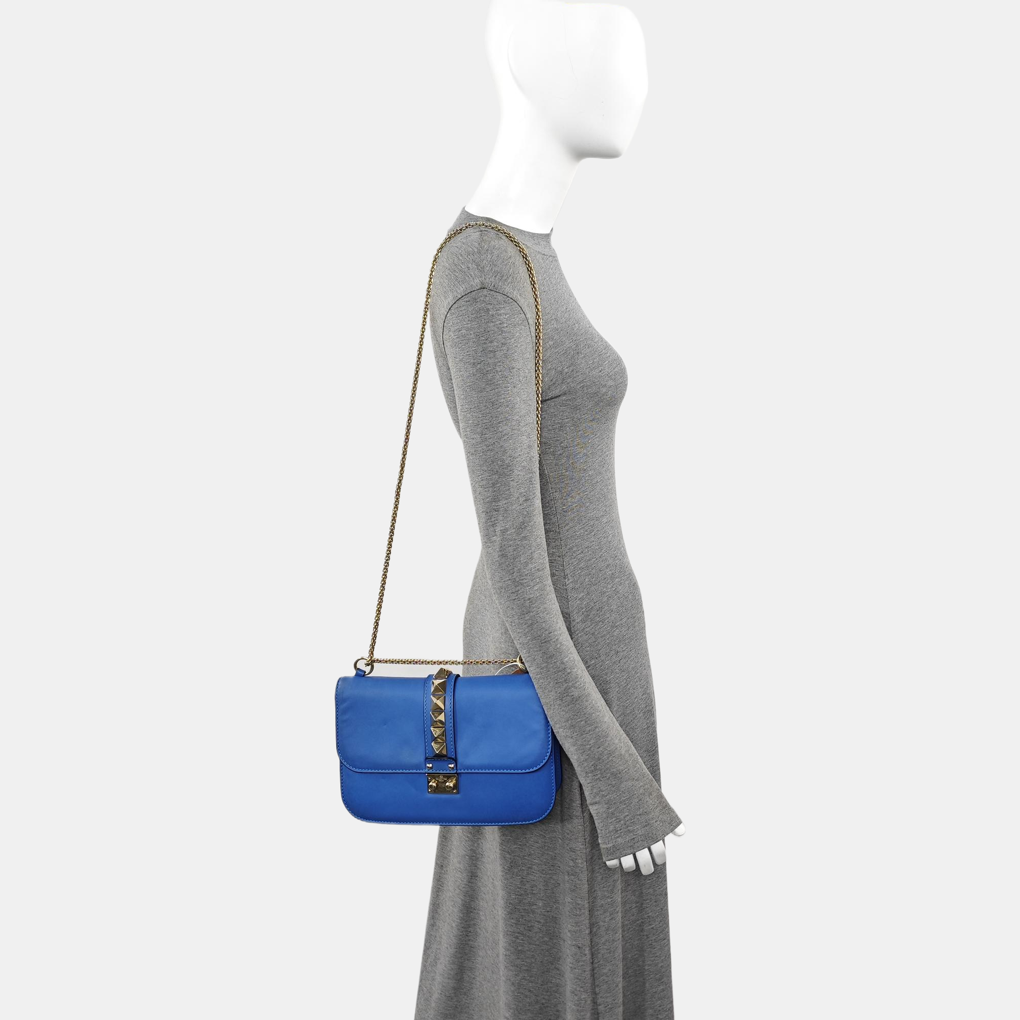 Glam Small Calfskin Blue