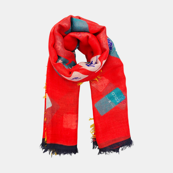 Cashmere Scarf Red