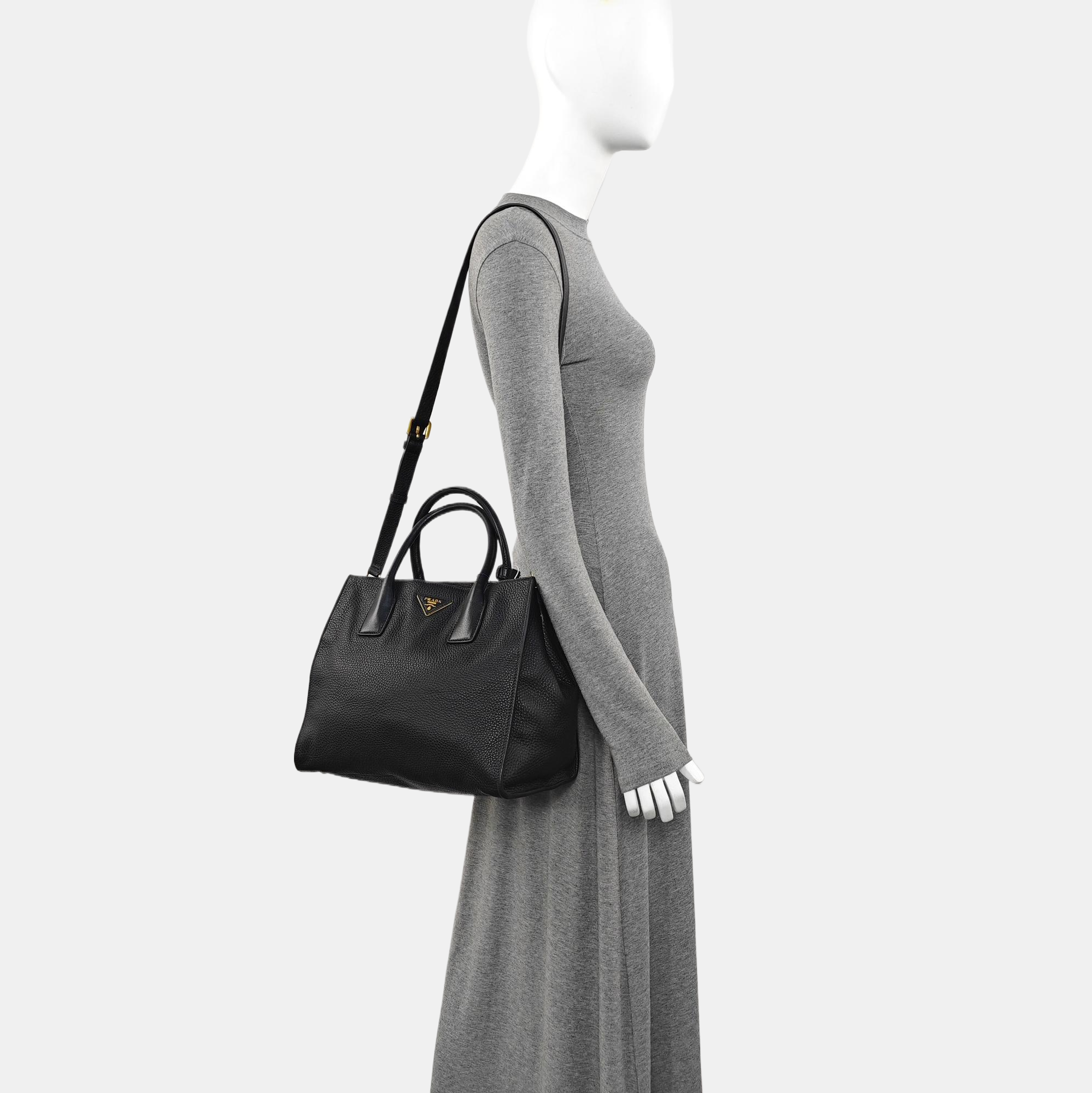 Calfskin Shoulder Bag Black