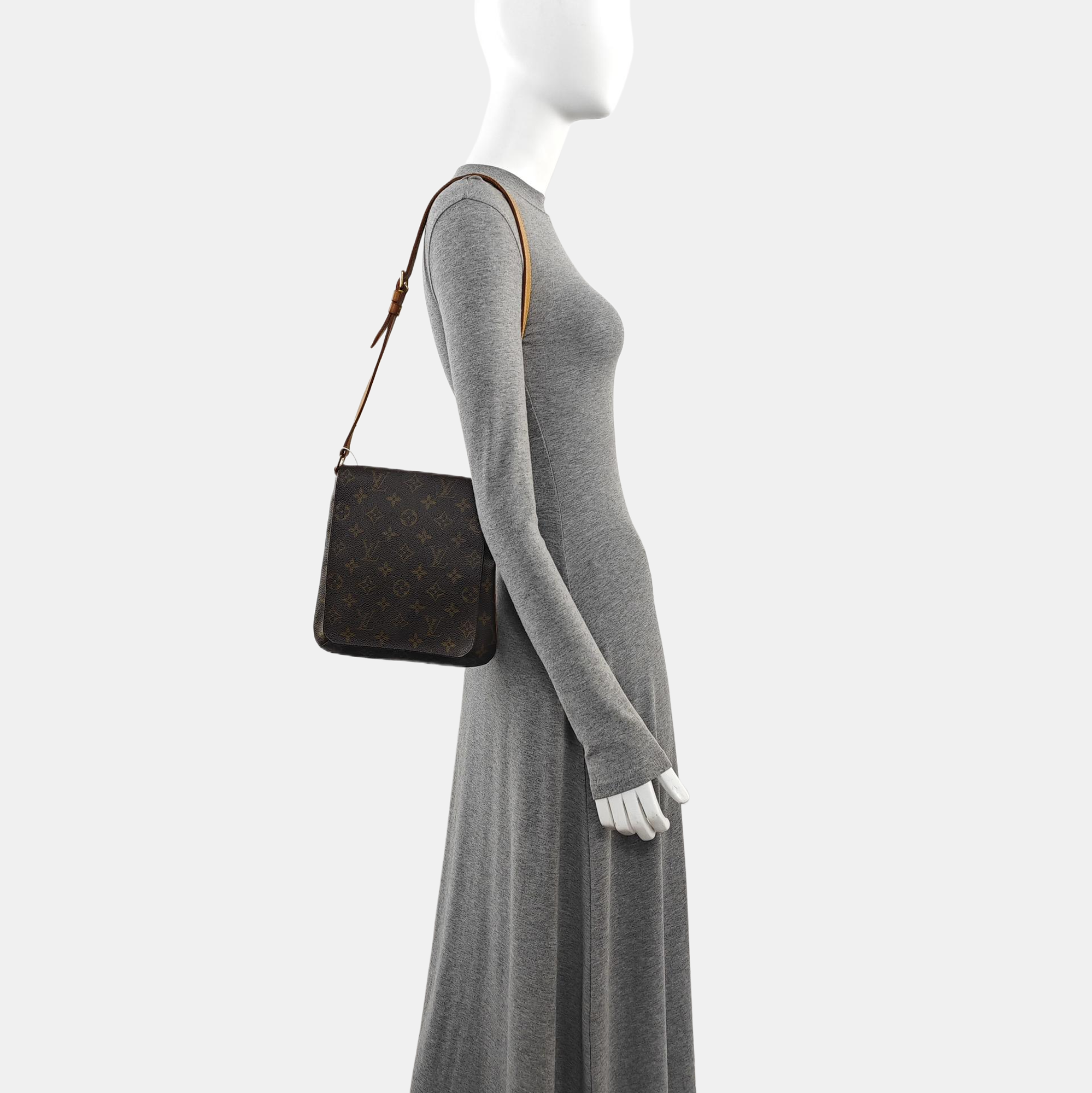 MUSETTE TANGO PM Monogram Coated Canvas Brown