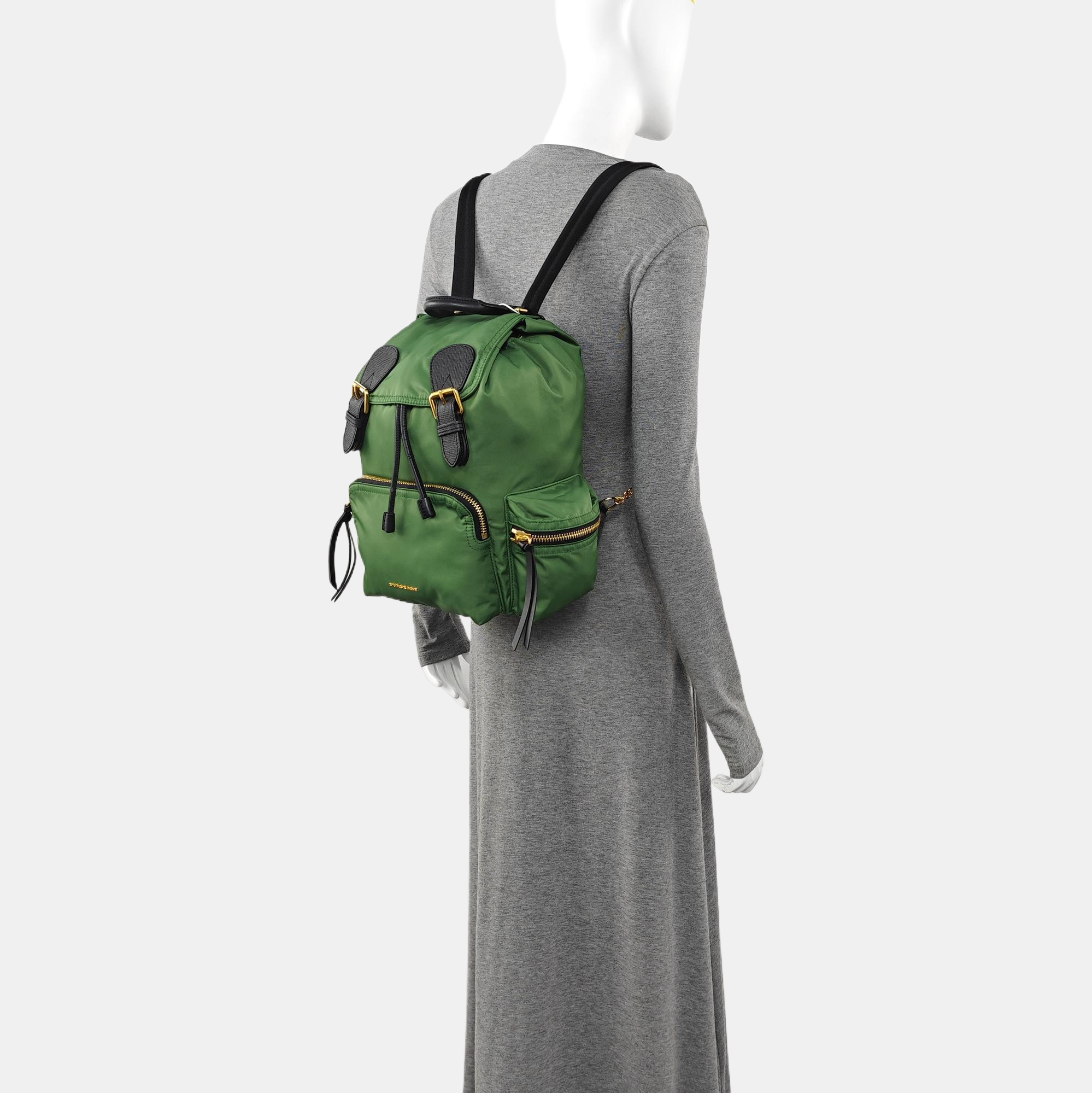 The Rucksack Medium Nylon Green