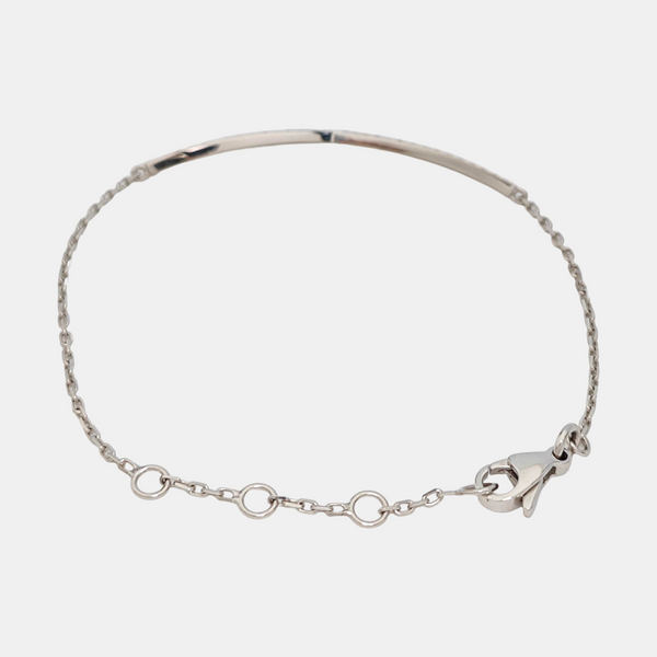 18k White Gold Silver Bracelet