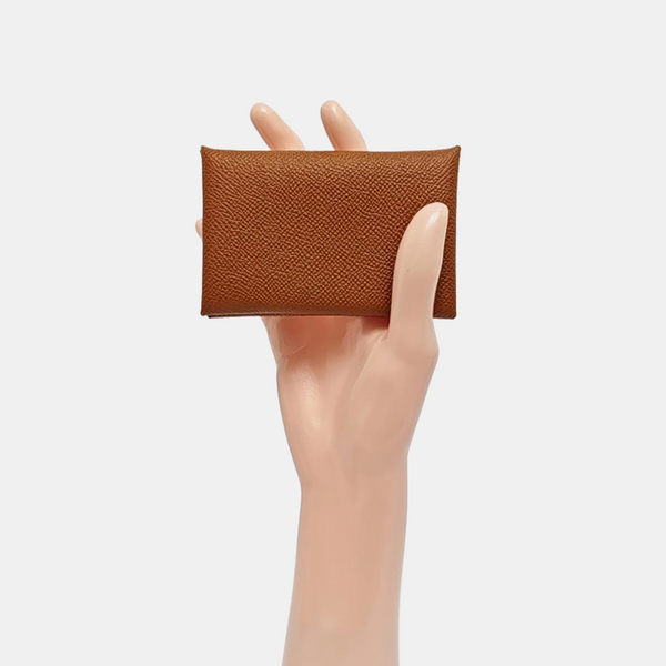 Calvi Epsom Brown Card Holder